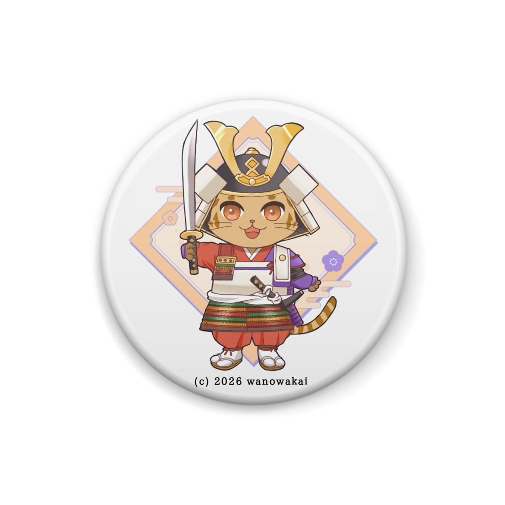猫武士 缶バッジ