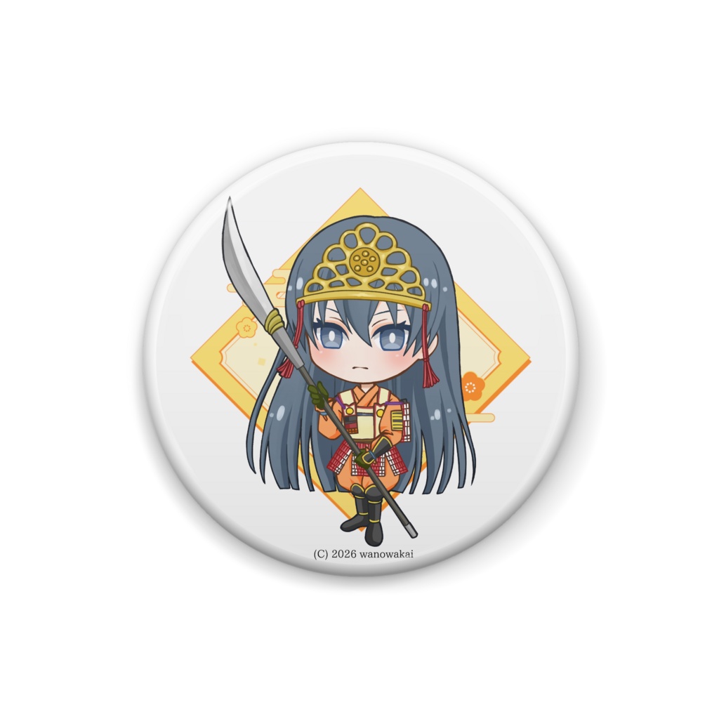 歴史創作　巴御前　缶バッジ