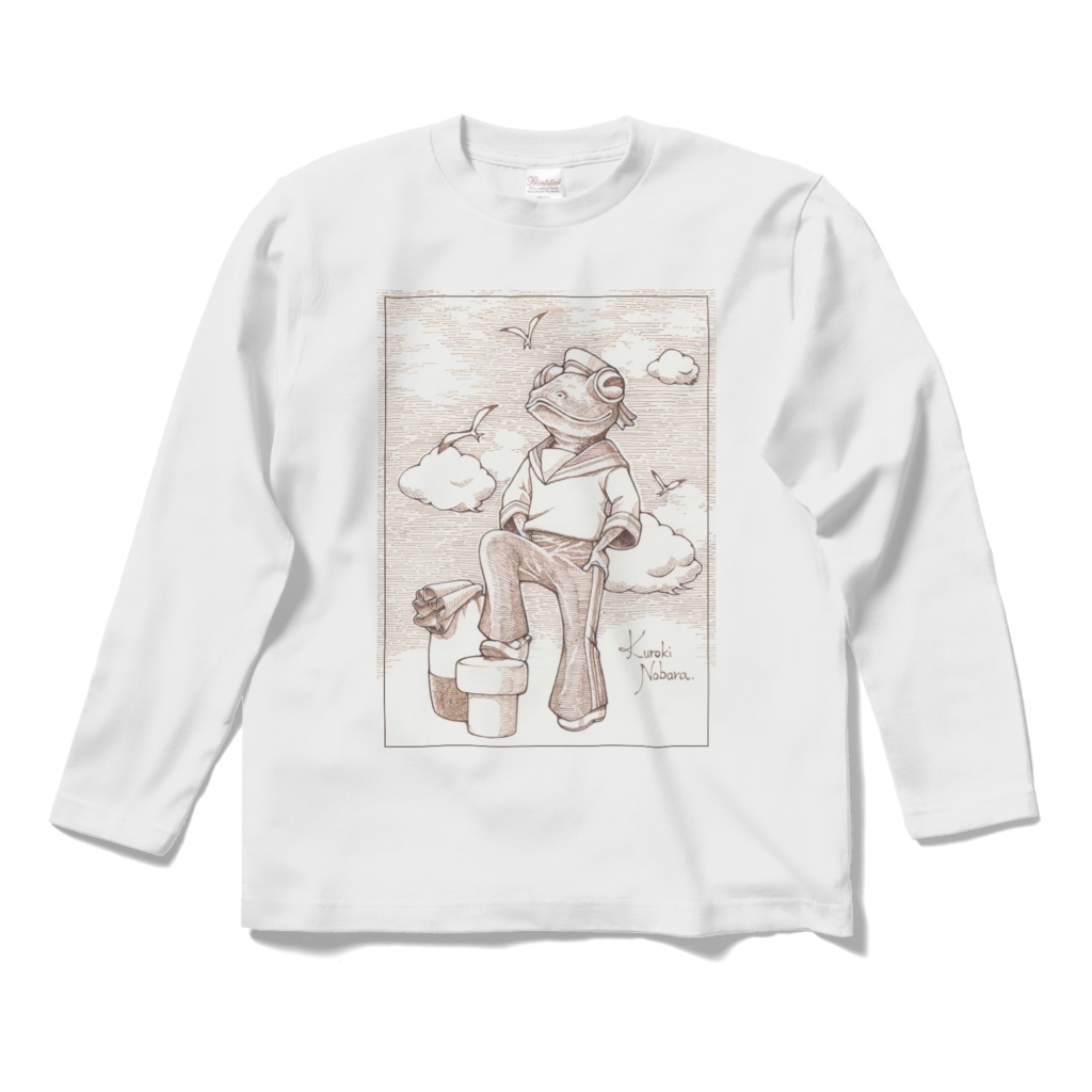 かえるくんマドロスVer.長袖Tシャツ