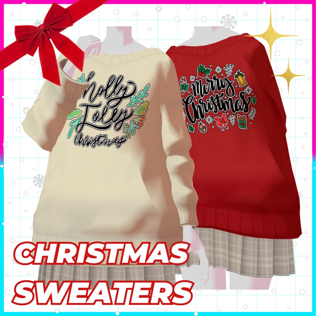 VRoid【Christmas Sweaters】クリスマスセーター Mix & Match