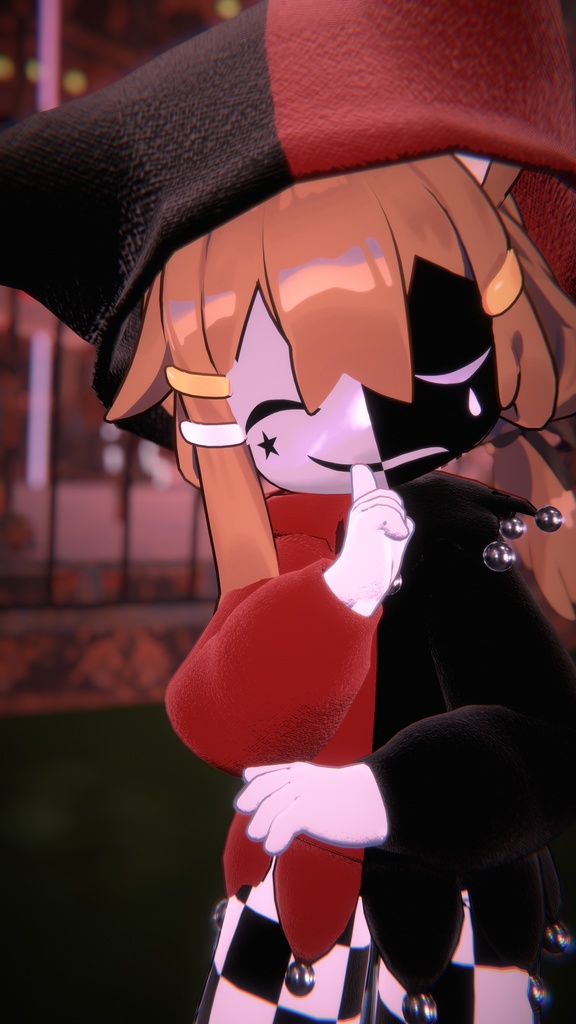 【まめひなた対応】ピエロのお面+α【VRChat想定】#ロボらぼ