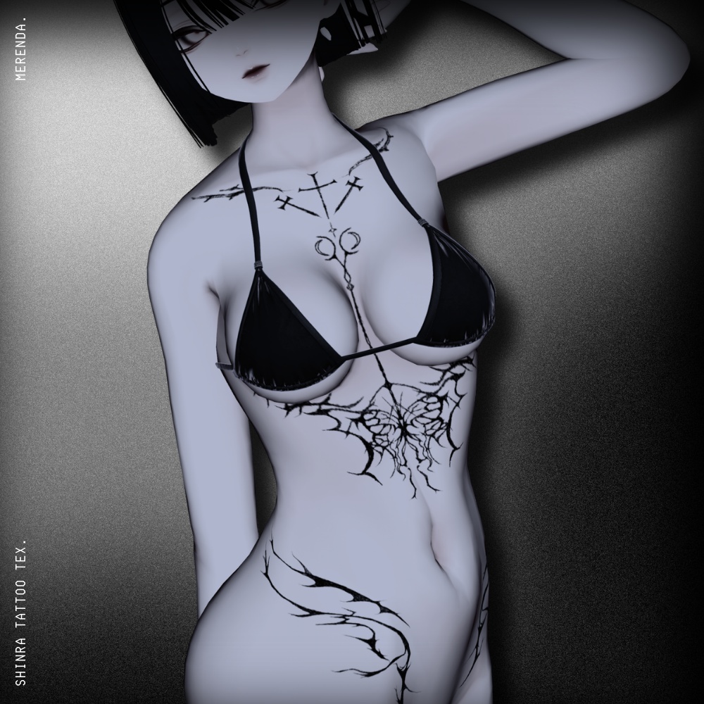 ［VRChat］Farfalla Tattoo［Shinra］