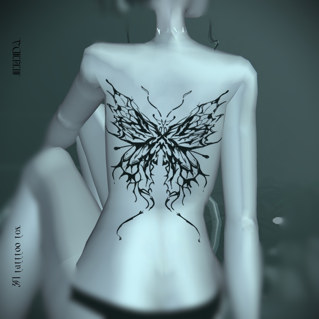 ［VRChat］Lepidoptera Tattoo［397］