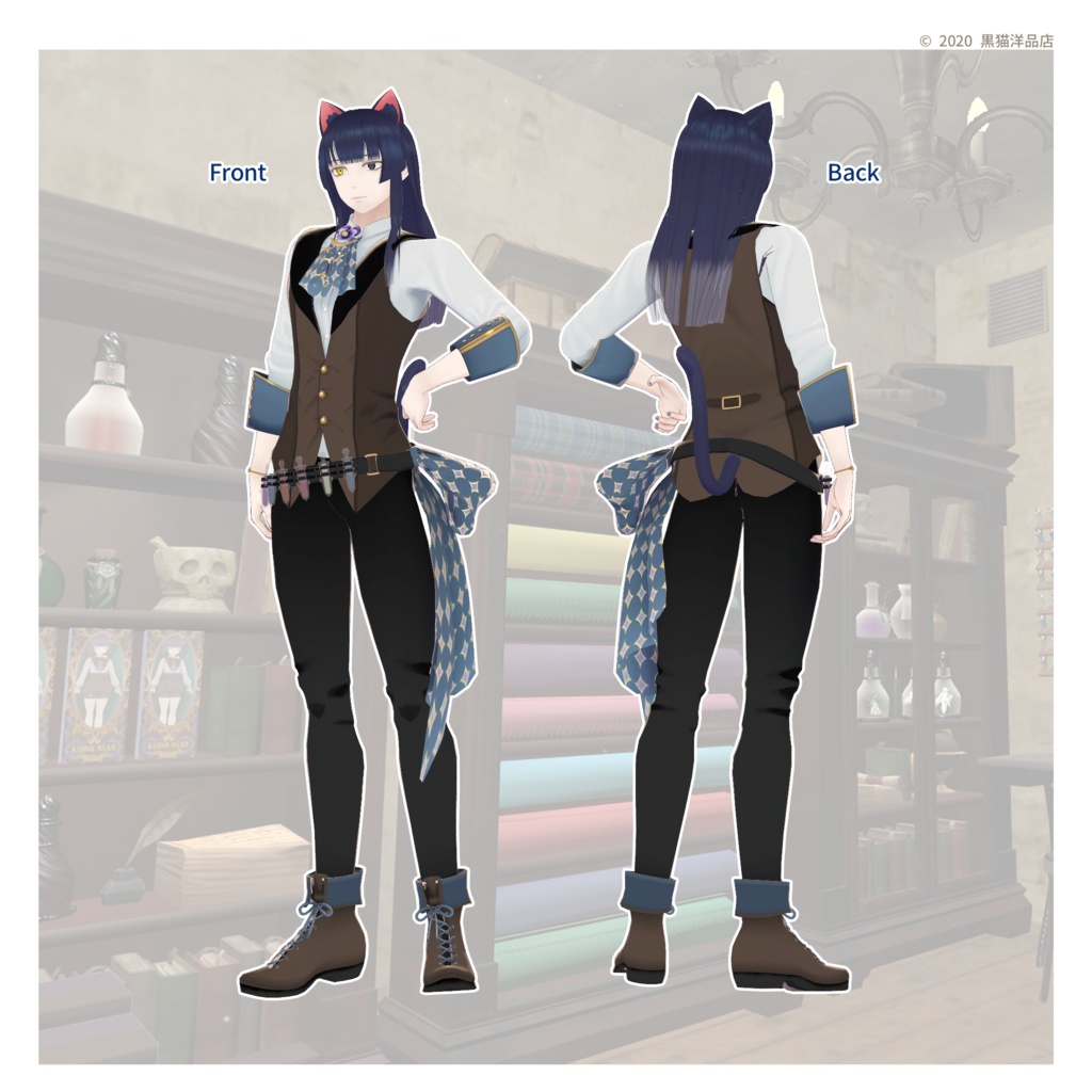 VRC向けアバター「月詠」