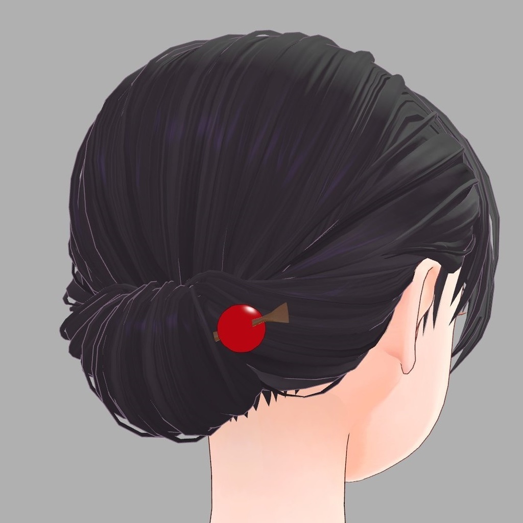 ゆるシニョン【ヴァニーユ対応髪型】【VRChat向け】| 黒猫洋品店