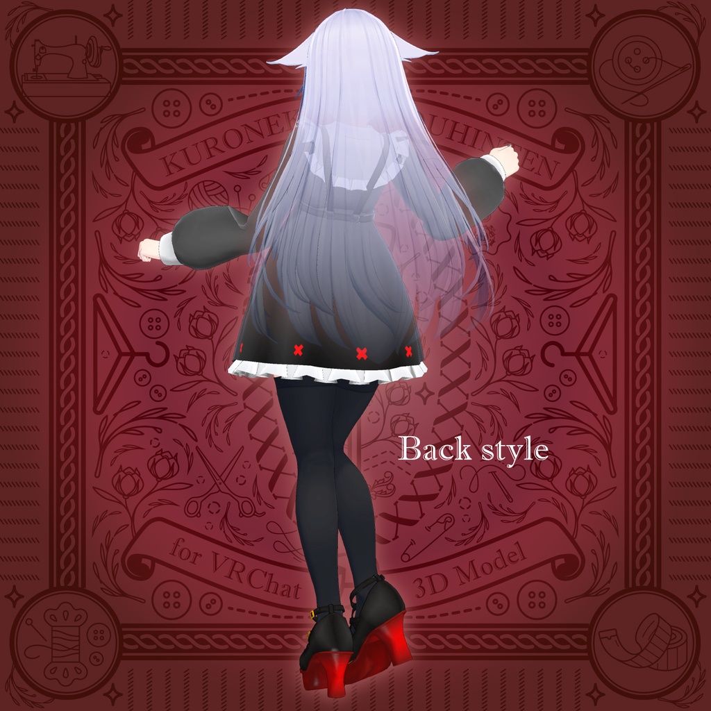 【VRChat向け衣装】地雷系コーデ