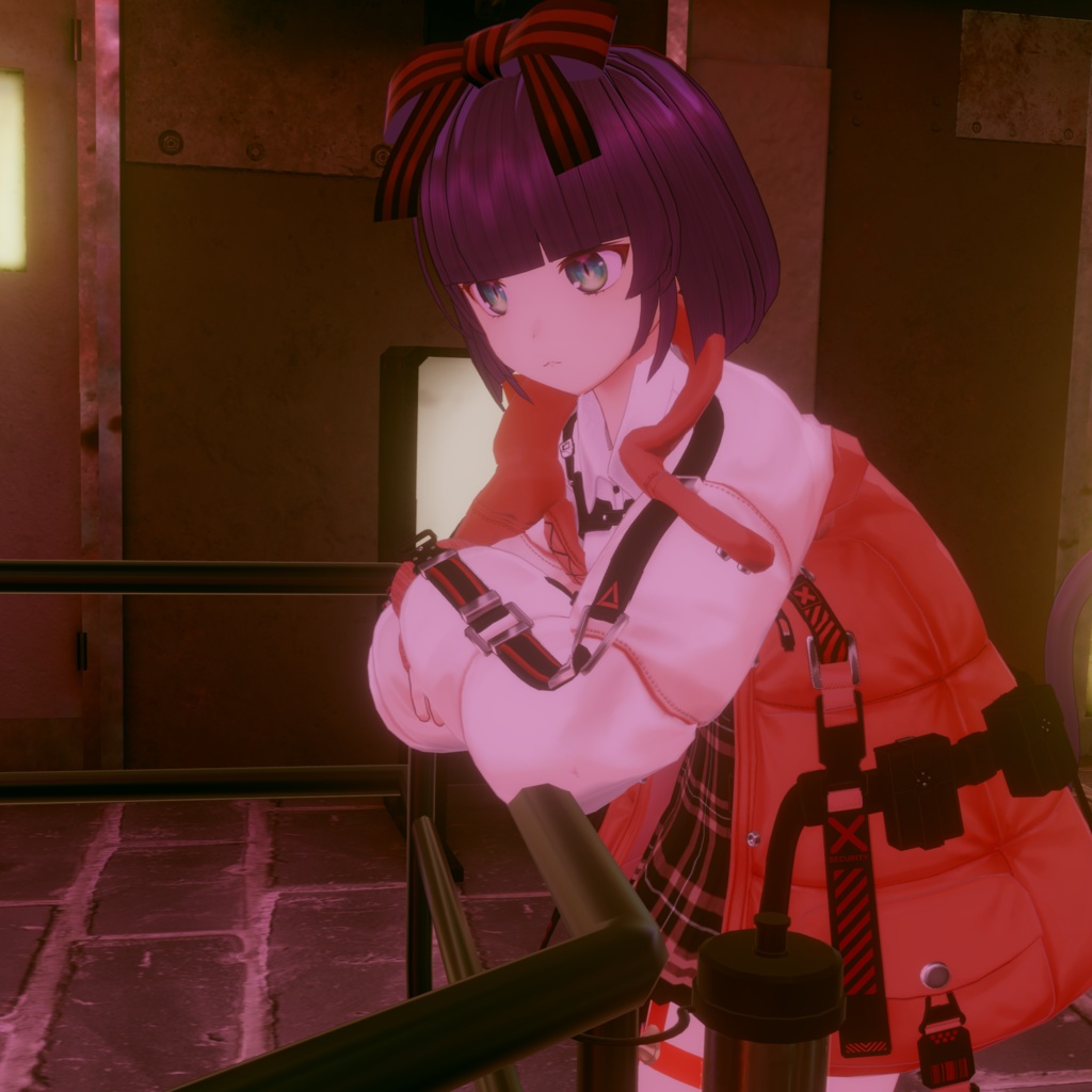 【VRC向けアバター】クロイニャン/大正ロマンver