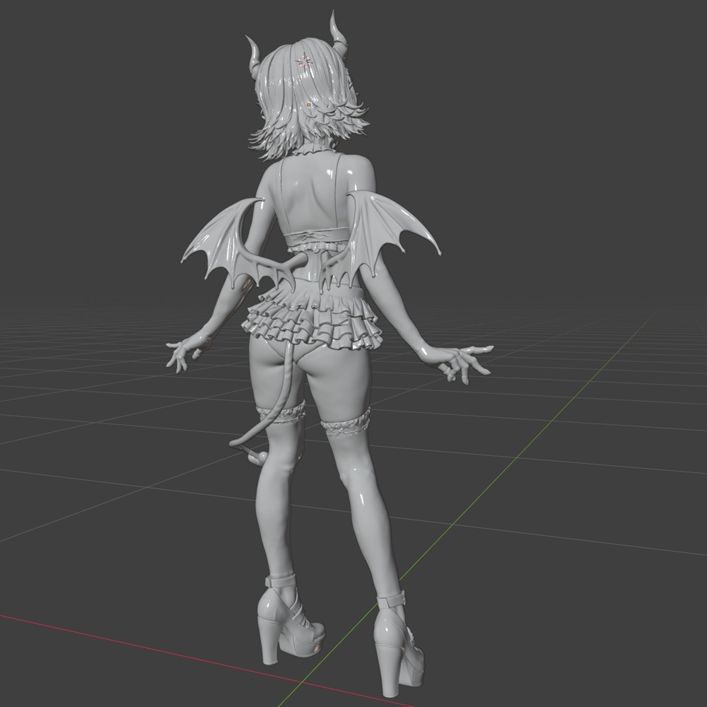 オリジナル3Dモデル サキュバス「マヤ」