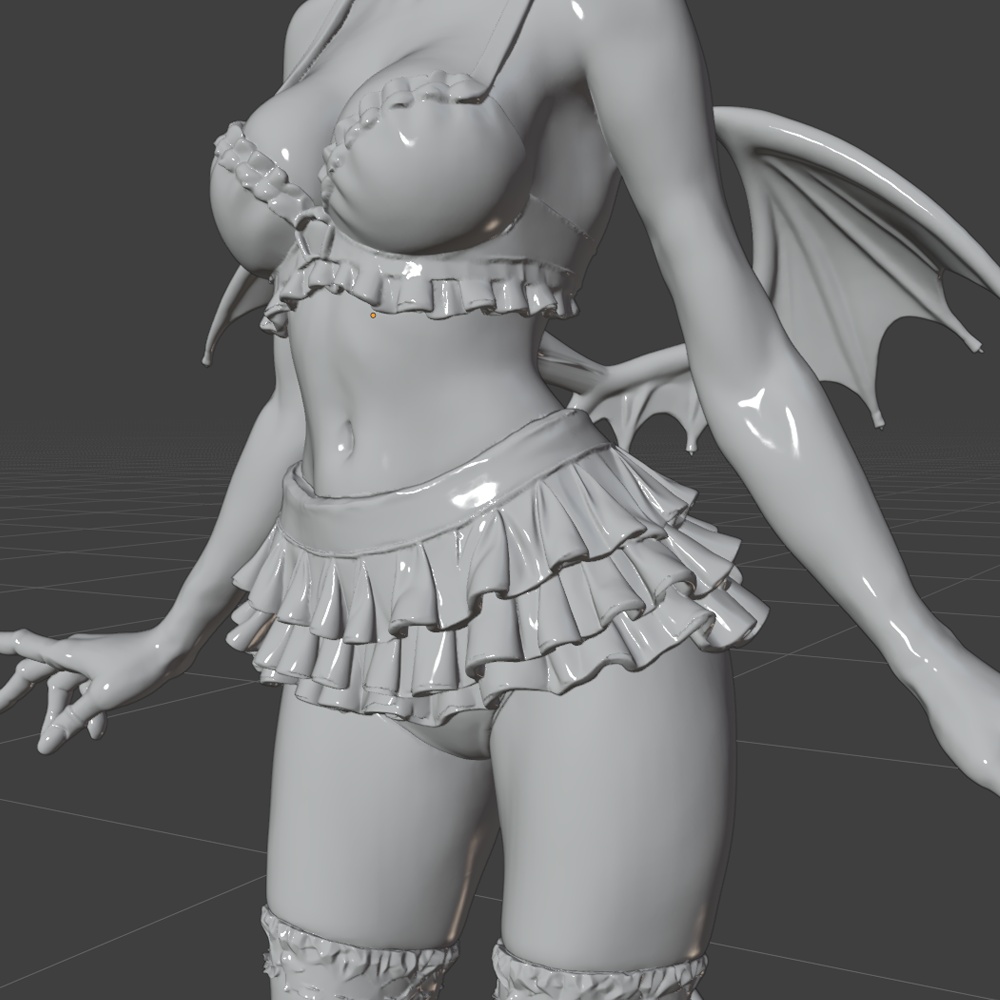 オリジナル3Dモデル サキュバス「マヤ」