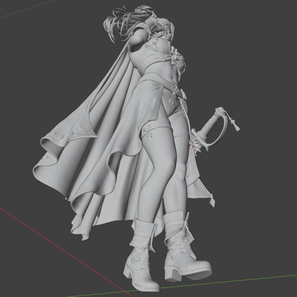 オリジナル3Dプリントモデル「盗賊(ローグ)」