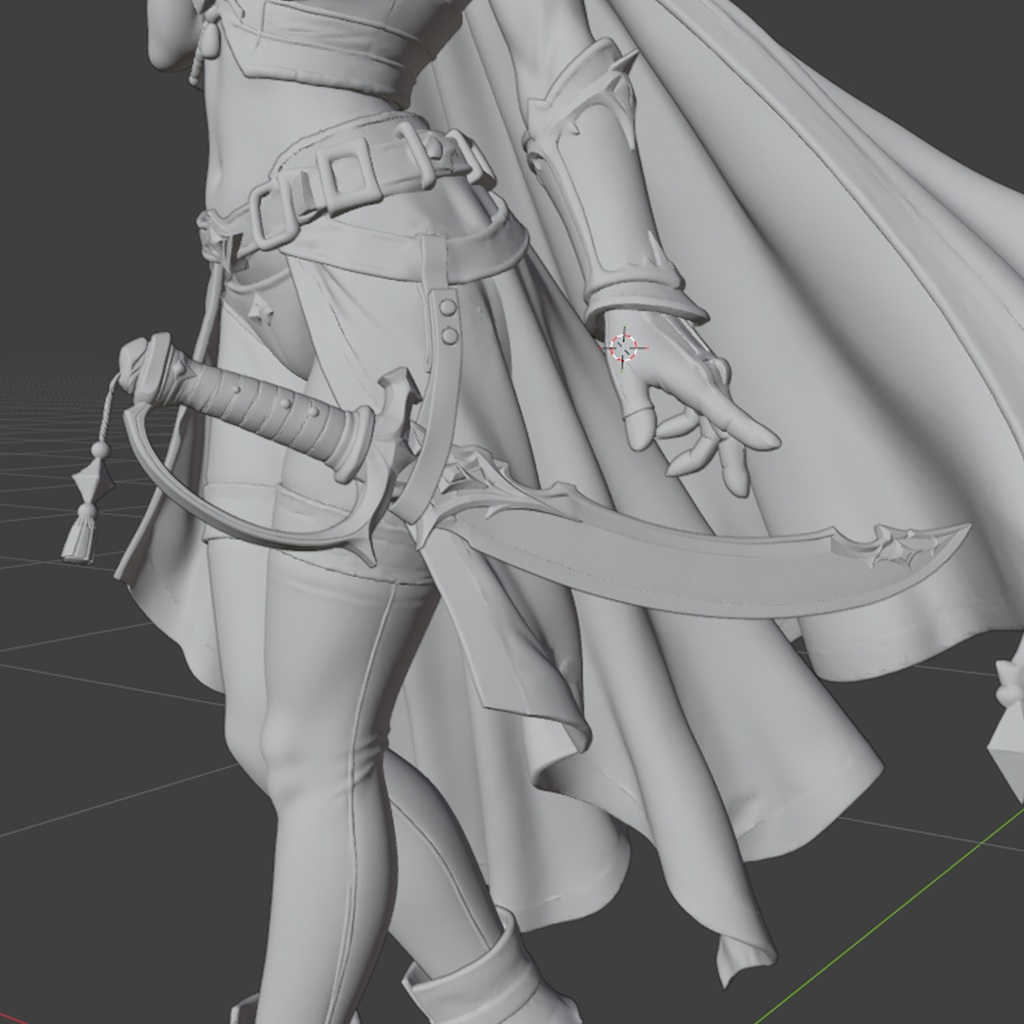 オリジナル3Dプリントモデル「盗賊(ローグ)」