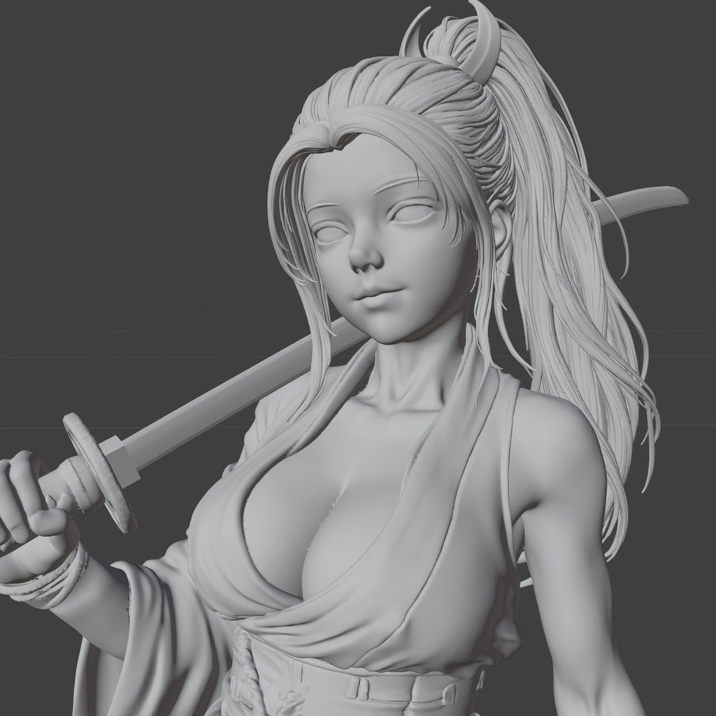 【3Dプリント用STL】紅武者 CRIMSON SAMURAI - BENIMUSHA -|1/6 Scale