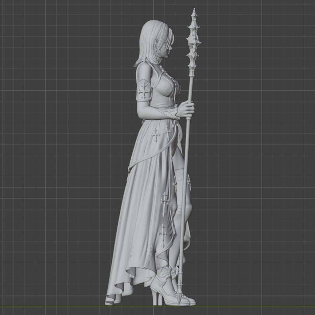 聖女プリースト|1/10スケール 3Dプリント用STLデータ