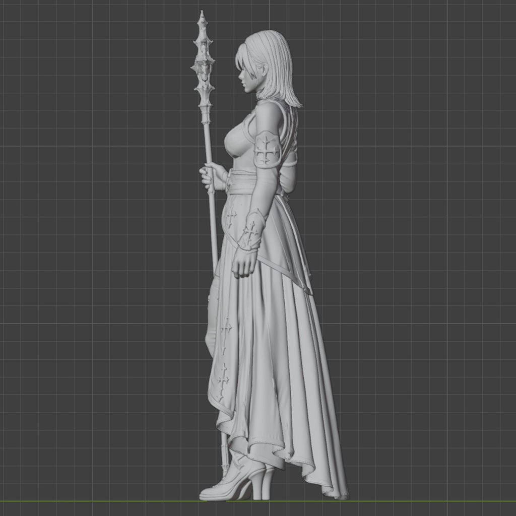 聖女プリースト|1/10スケール 3Dプリント用STLデータ