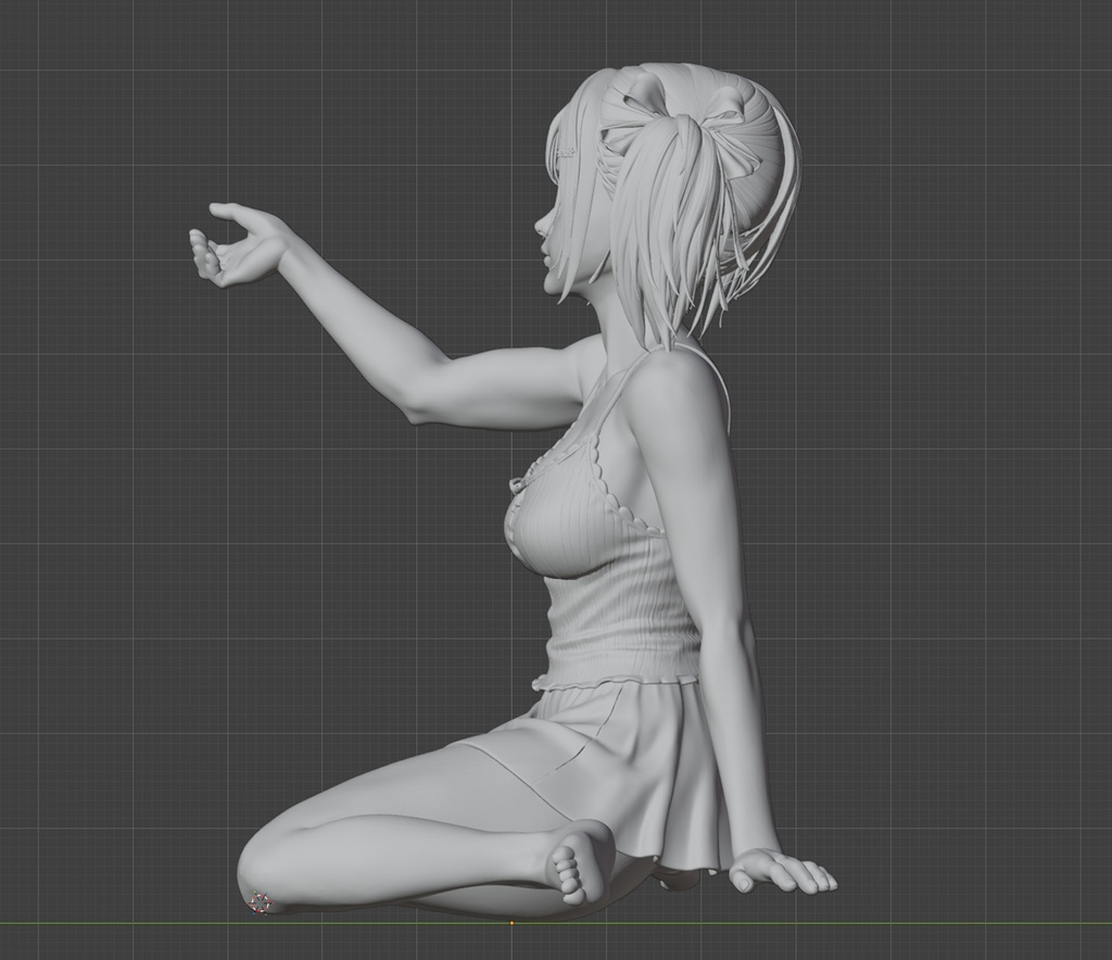 【3Dプリント用STL】アイドルキーホルダーガール|1/6スケール