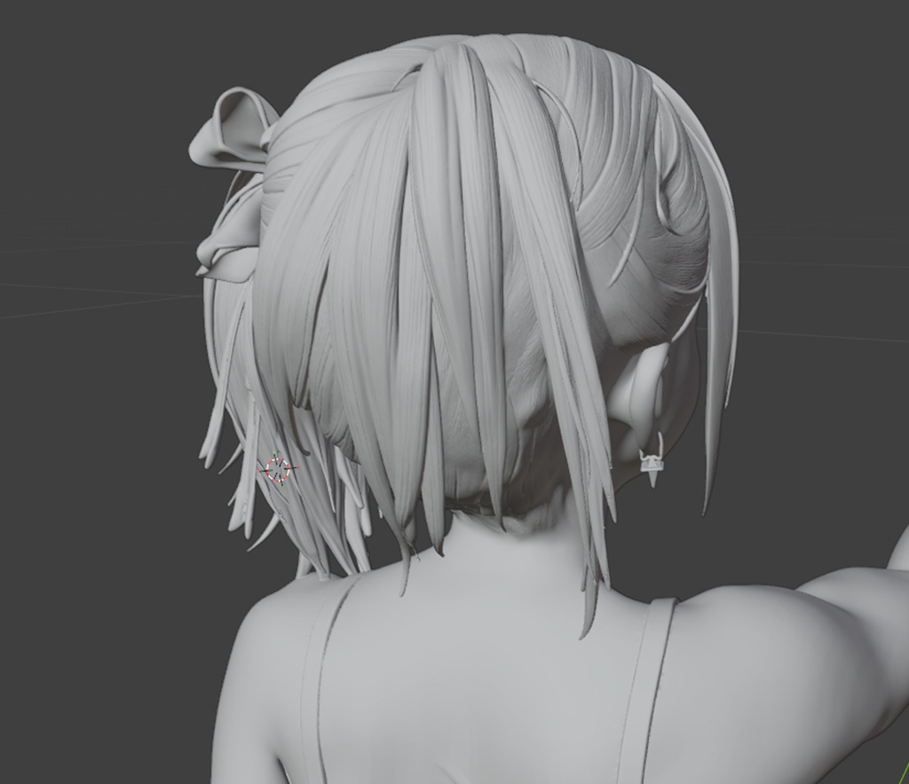 【3Dプリント用STL】アイドルキーホルダーガール|1/6スケール