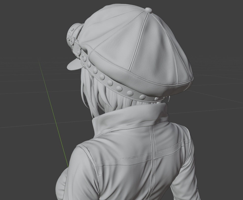 スチームパンクガール - Steampunk Girl 3D Printable Figure -