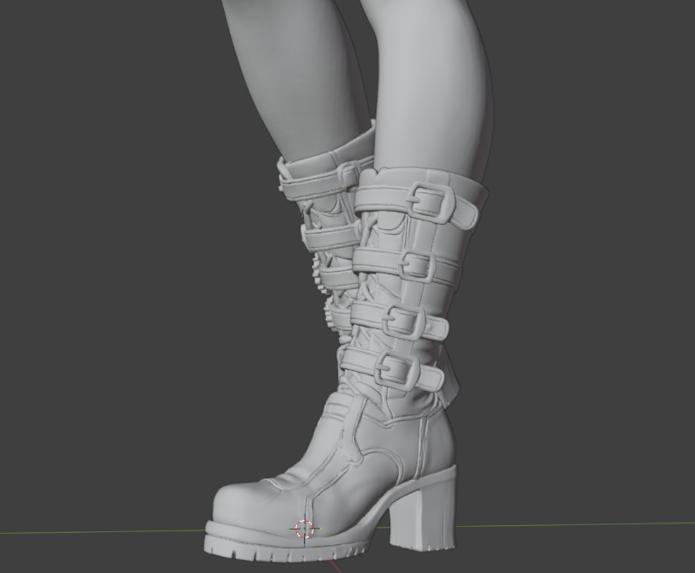 スチームパンクガール - Steampunk Girl 3D Printable Figure -