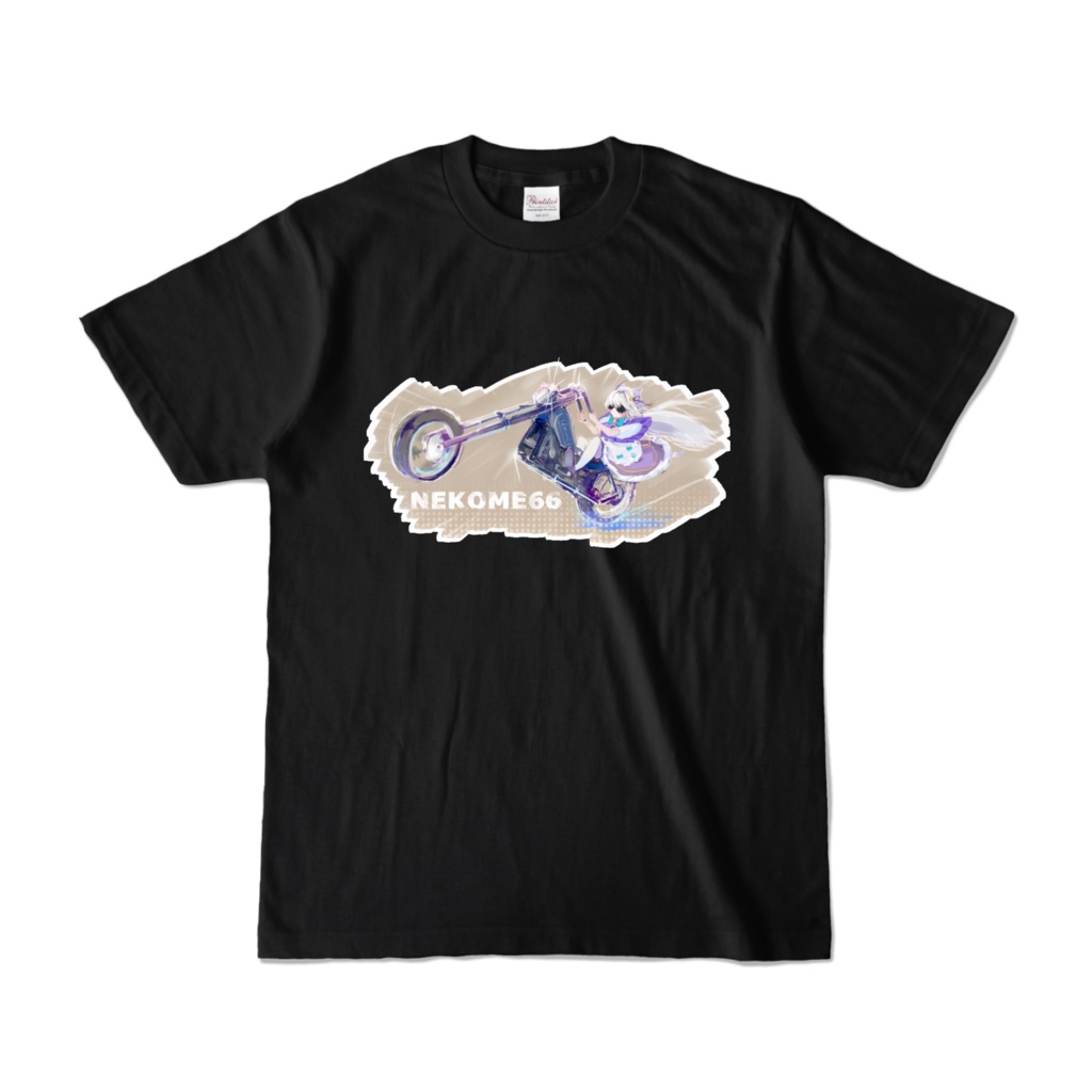 ねこめバイクTシャツ黒(なんか黒だけ原価高いんですけど)