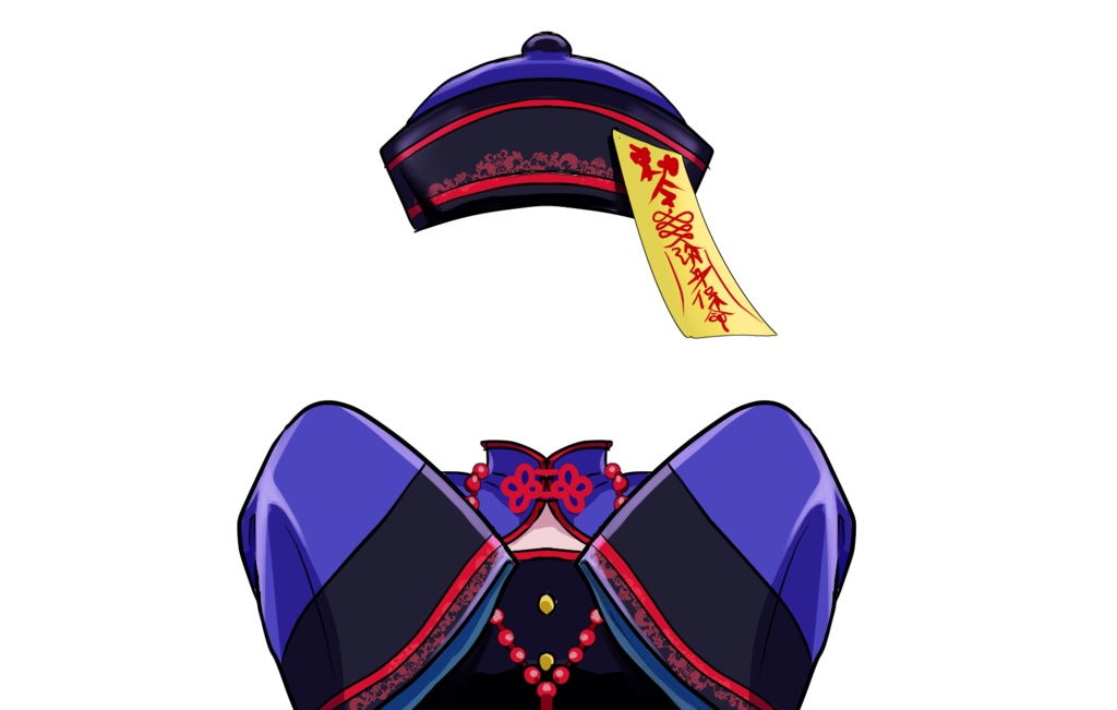 キョンシー&小悪魔になれるイラスト素材 ハロウィン衣装