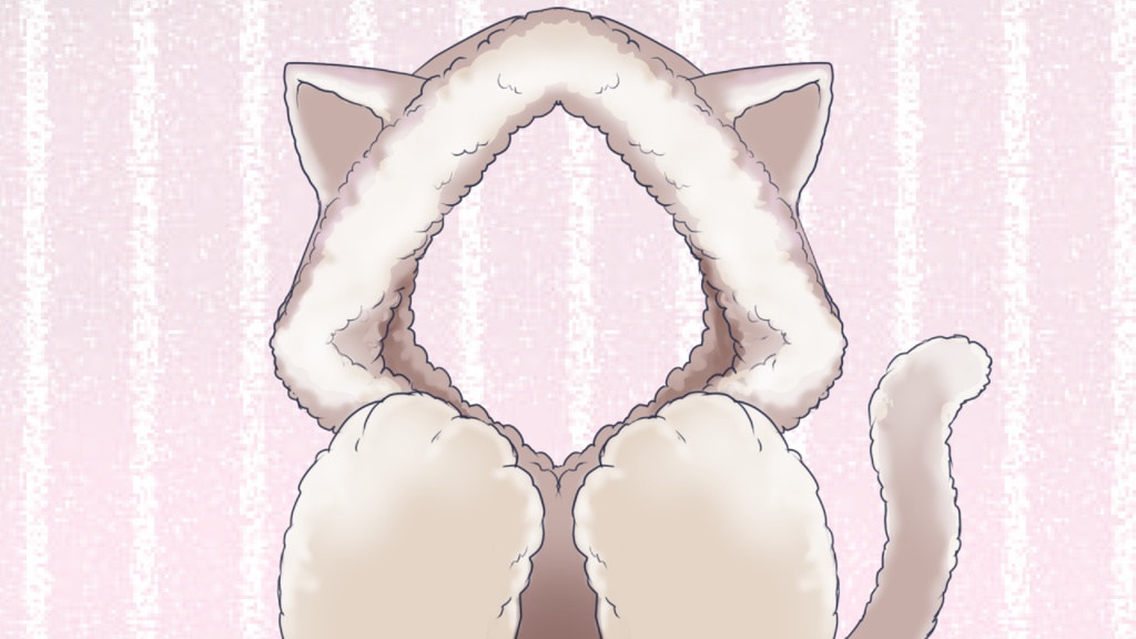 もこもこ猫パーカー無料3色&商用利用可有料ver.6種