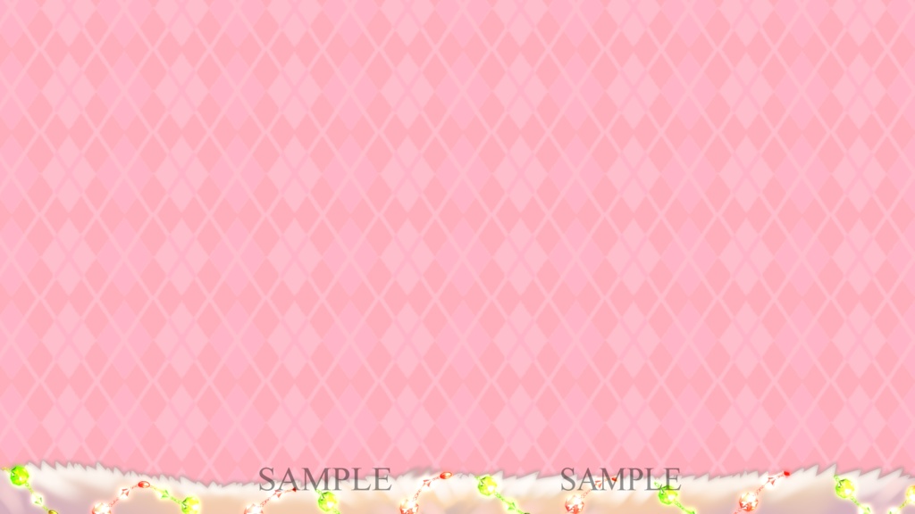 クリスマス背景素材 静止画としても動く背景としても使えます! ※PNG+ループ用電飾、雪のMP4データ