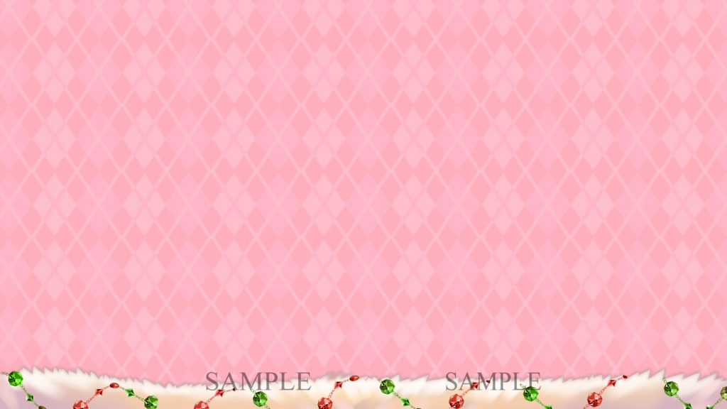 クリスマス背景素材 静止画としても動く背景としても使えます! ※PNG+ループ用電飾、雪のMP4データ