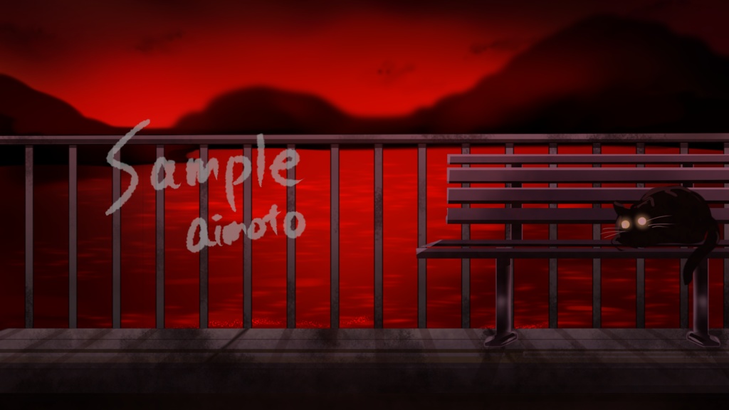 ホラーな背景イラスト(1920×1080px)