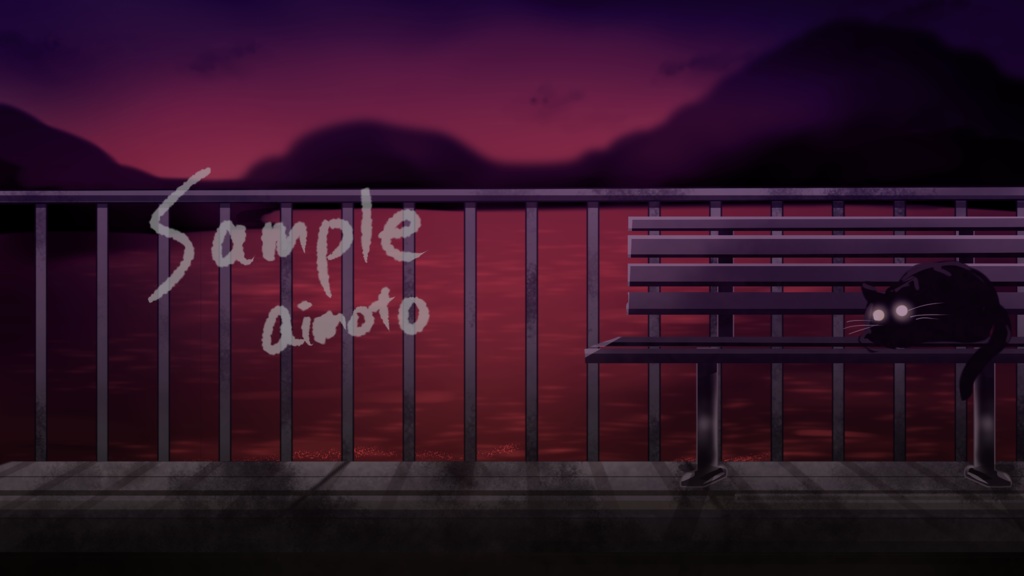 ホラーな背景イラスト(1920×1080px)