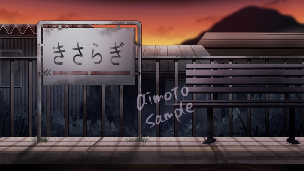 ホラーな背景イラスト(1920×1080px)