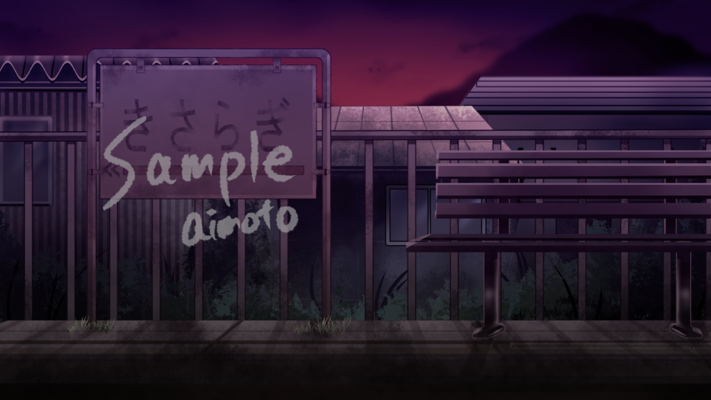 ホラーな背景イラスト(1920×1080px)