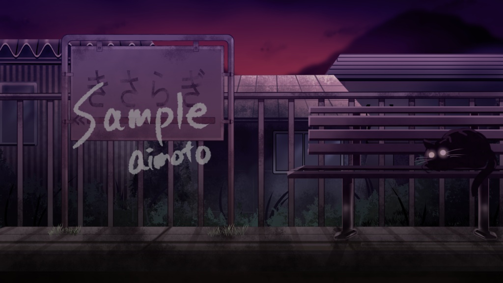 ホラーな背景イラスト(1920×1080px)