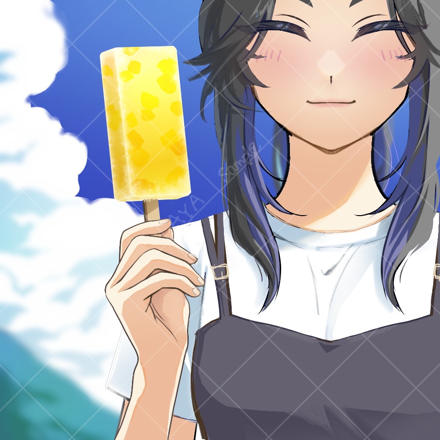 アイスキャンデー始めました。Vtuber向け夏のPNG素材!※商用利用可