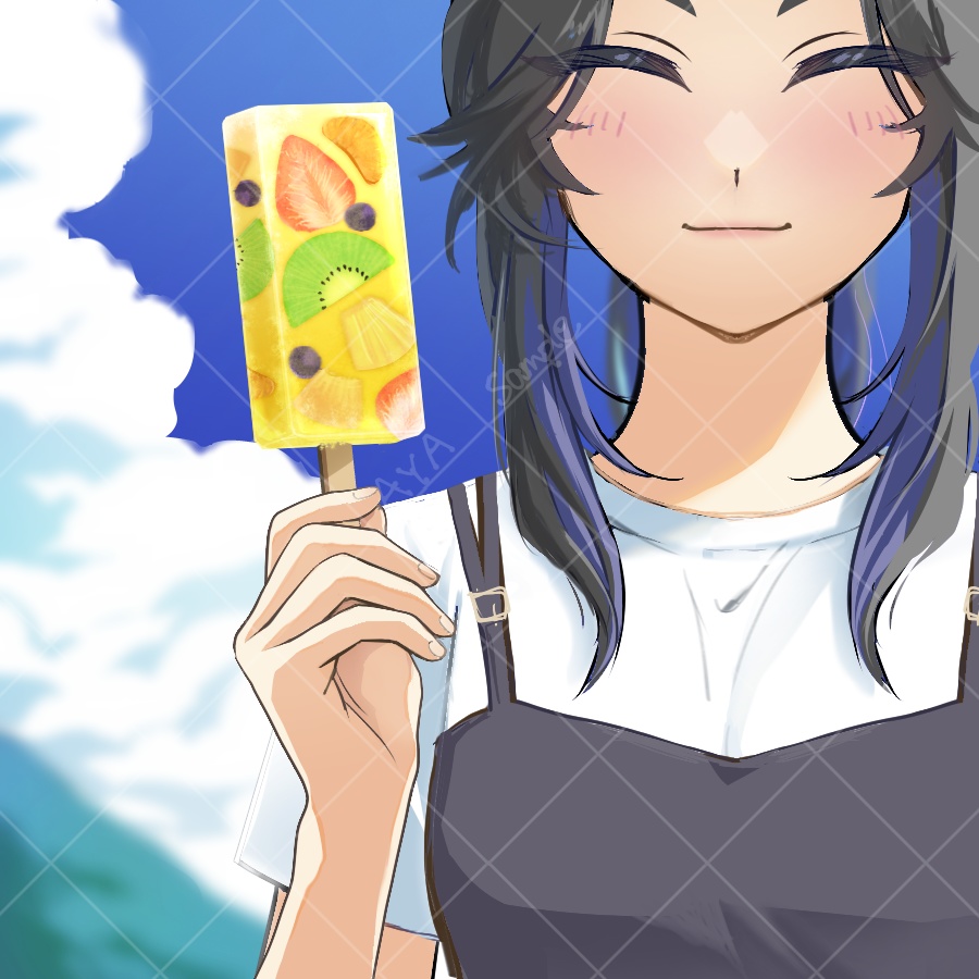 アイスキャンデー始めました。Vtuber向け夏のPNG素材!※商用利用可