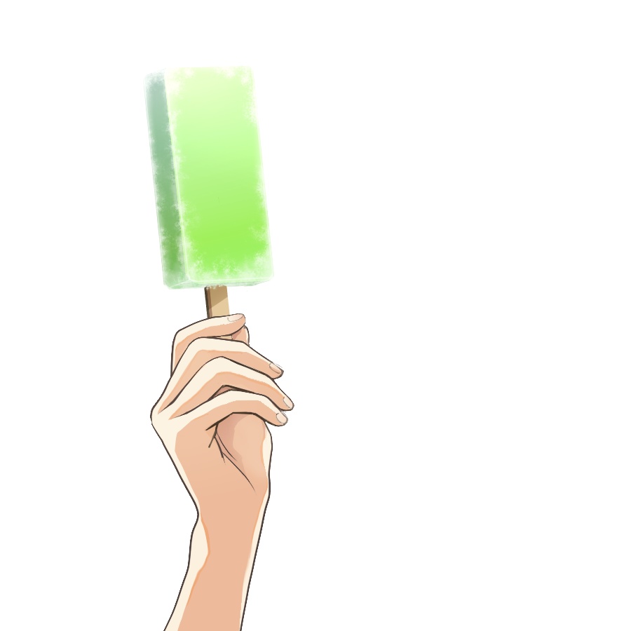 アイスキャンデー始めました。Vtuber向け夏のPNG素材!※商用利用可