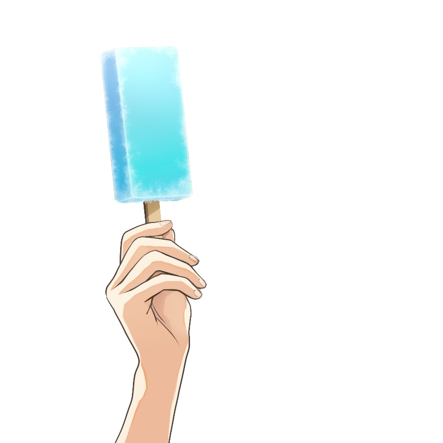 アイスキャンデー始めました。Vtuber向け夏のPNG素材!※商用利用可