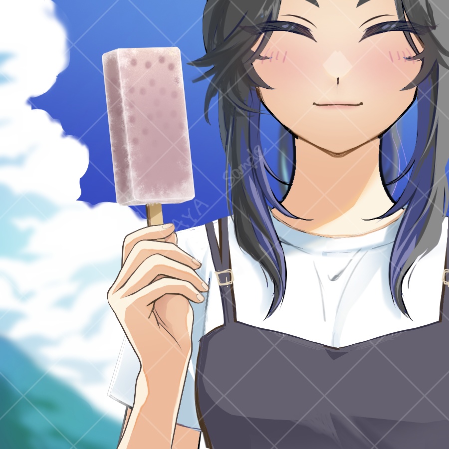 アイスキャンデー始めました。Vtuber向け夏のPNG素材!※商用利用可