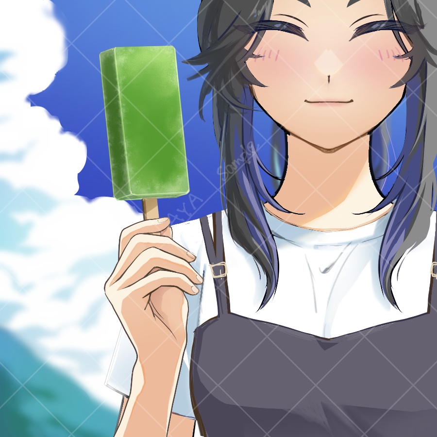 アイスキャンデー始めました。Vtuber向け夏のPNG素材!※商用利用可