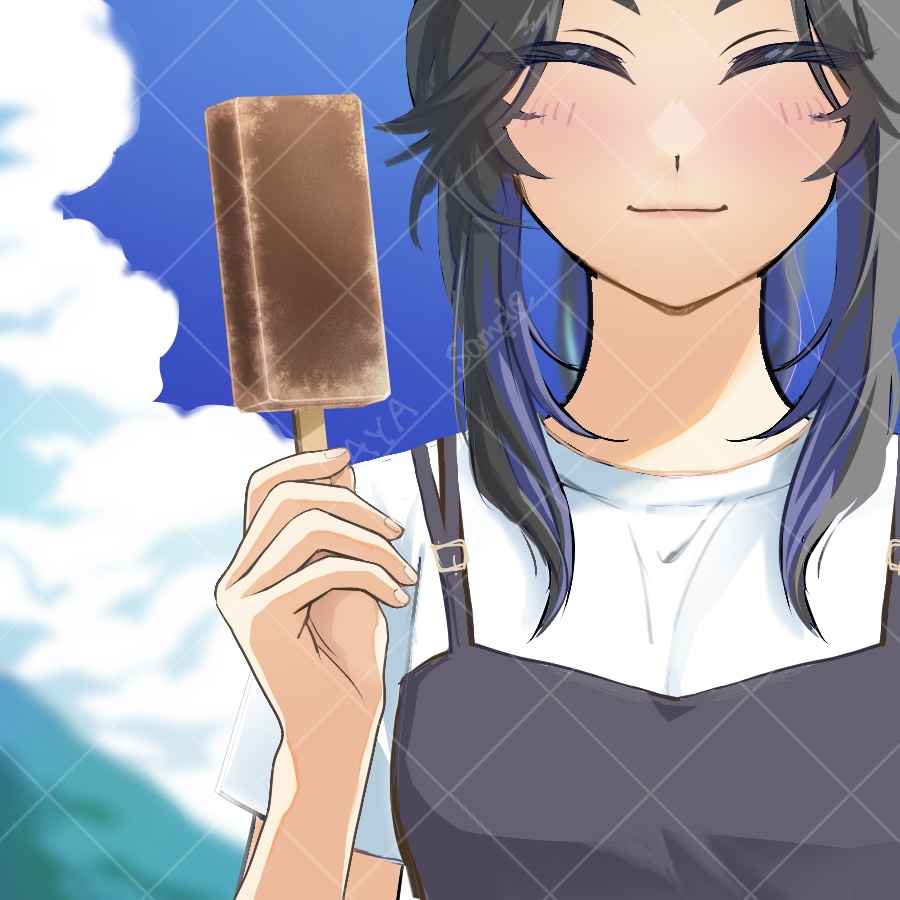 アイスキャンデー始めました。Vtuber向け夏のPNG素材!※商用利用可