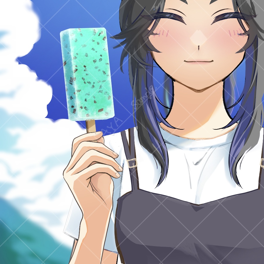 アイスキャンデー始めました。Vtuber向け夏のPNG素材!※商用利用可