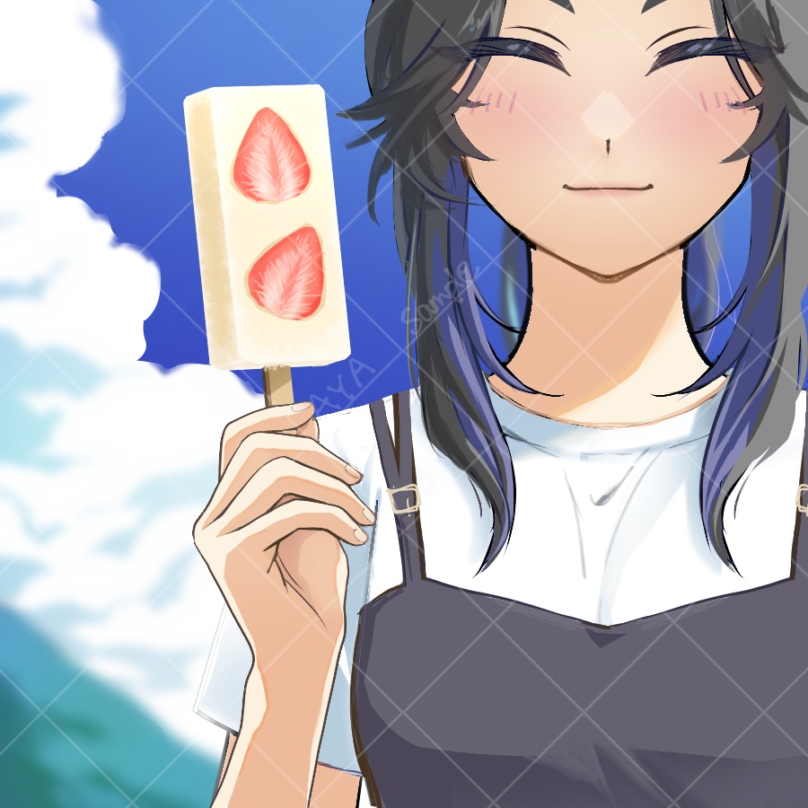 アイスキャンデー始めました。Vtuber向け夏のPNG素材!※商用利用可