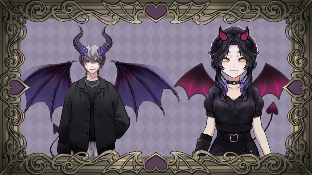 商用利用可!ハロウィンにもおすすめ!悪魔の翼、尻尾、つの APNG,PNGセット