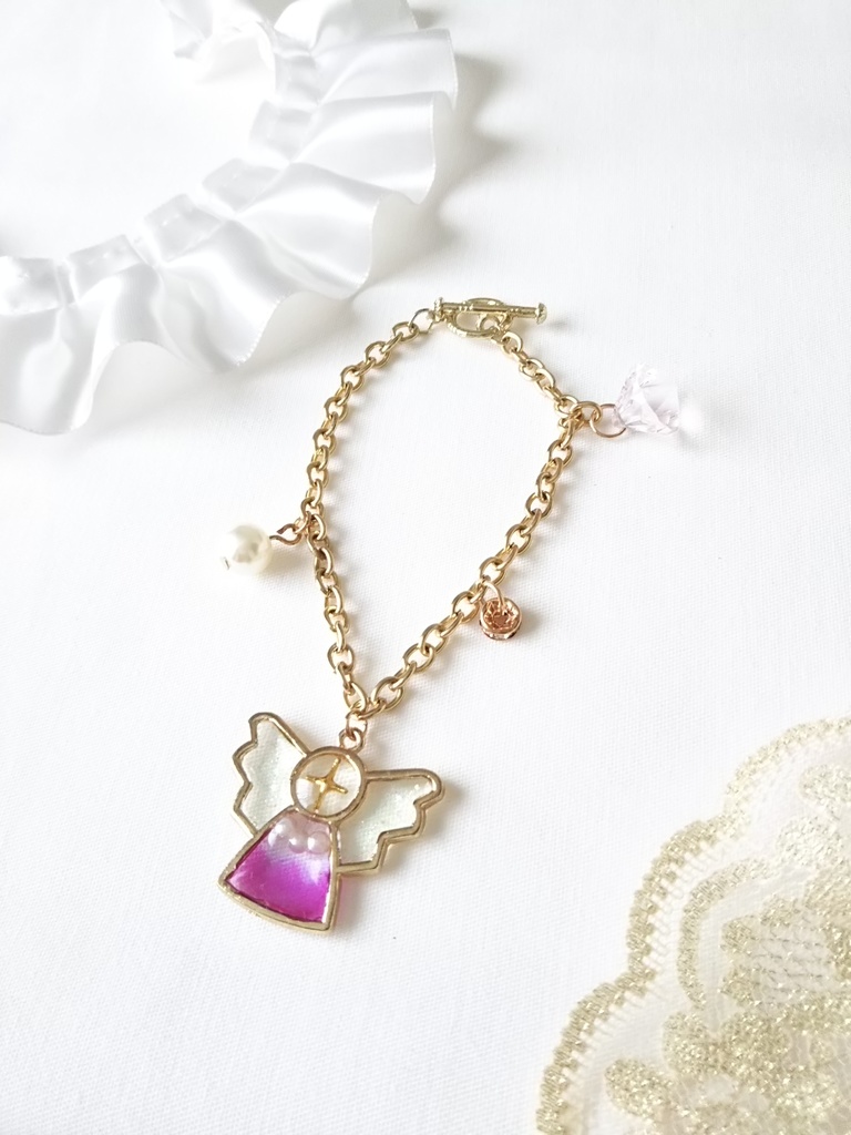 ミチビキエンゼルイメージブレスレット まろにうむ Booth