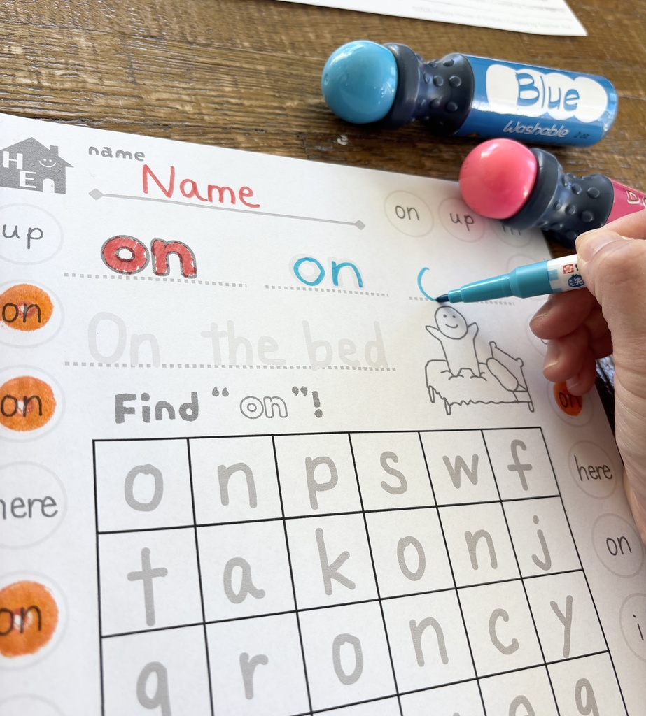 Sight Word Worksheets|Level 1|Set A(Starter) 英語初心者向け サイトワード ワークシート(全8語)