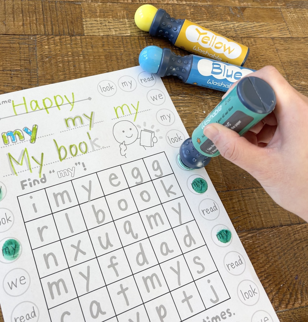 Sight Word Worksheets|Level 1|Set B 英語初心者向け サイトワード ワークシート(全10語)