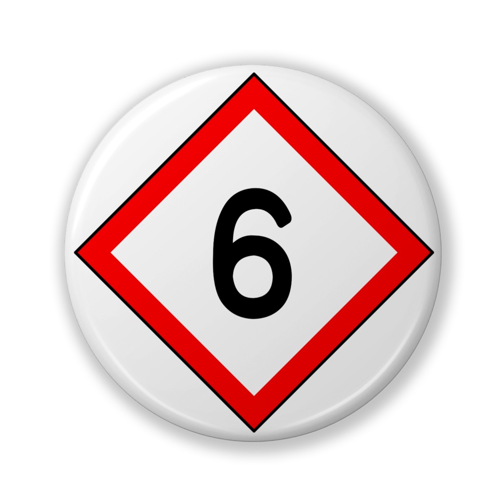 停止位置目標風 缶バッジ