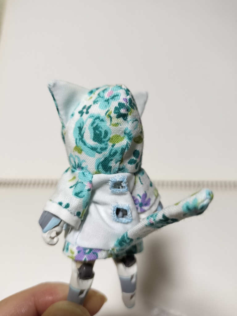 DTA用、ぬこパーカー(青花)