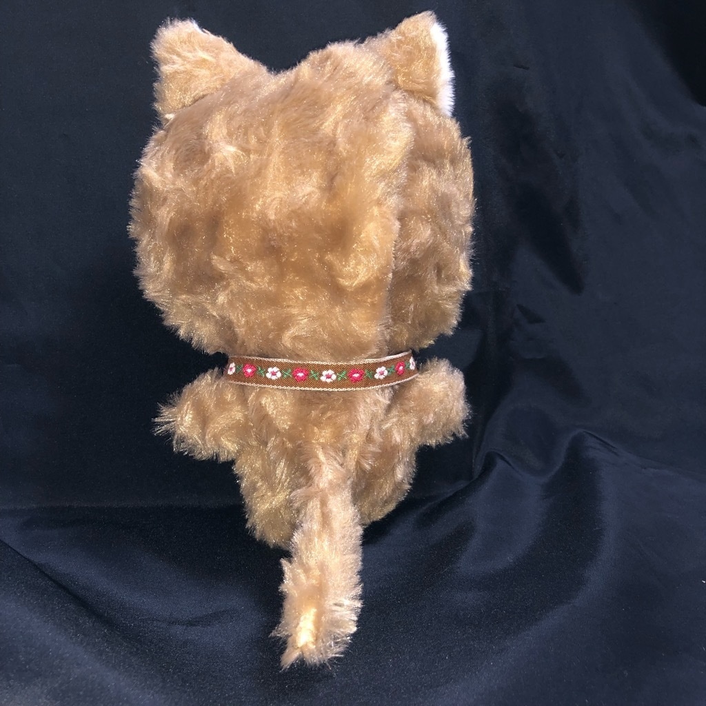 ベージュ|オオカミ犬|15-17cm用|着ぐるみ|ハンドメイド|ぬいぐるみ服|カールファー