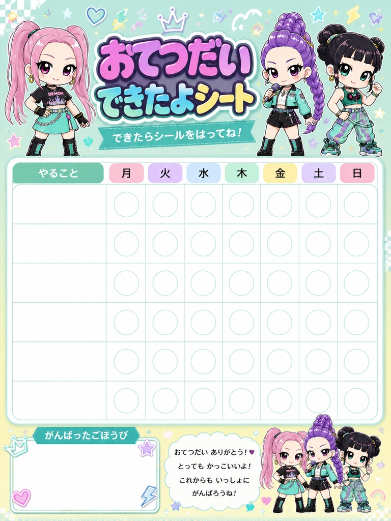 ルミ お手伝いシート