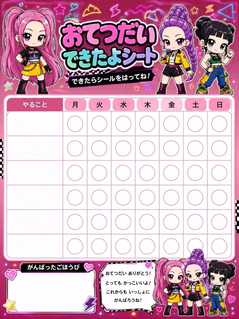 ルミ　お手伝いシート